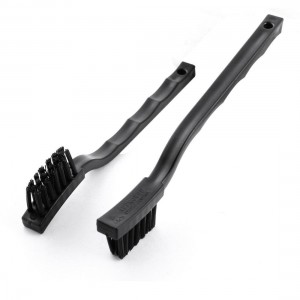 Black Antislip Handle PCB Rework ESD Anti Static Dust Cleaning Brush 6.7" 2 Pcs