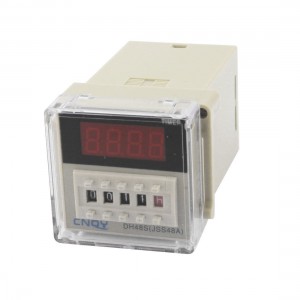 DC 24V 2NO 2NC 1min-99h99min AC 220V 5A Delay Timer Relay DH48S