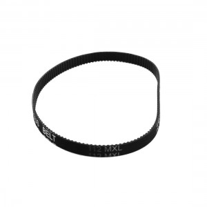 112MXL025 140 Teeth 6.4mm Width Black Industrial Groove Timing Belt 11.2" Girth