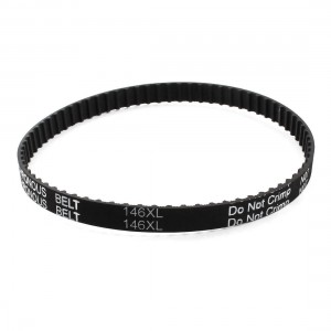 XL-146 73 Teeth 9.5mm Width Black Rubber Cogged Industrial Timing Belt 14.6"