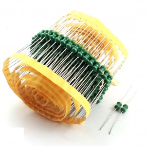 200Pcs Through Hole Mount 47uH 0510 1W 10% Color Ring Inductors 5x10mm