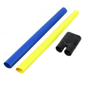 2Pcs 42mm Dia 300-500mm2 Cable Heat Shrink Tubing w 2 Way Breakout Boot Set