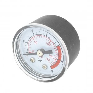 Air Compressor 1/8 PT Male Thread 0-170PSI Pressure Gauge Black