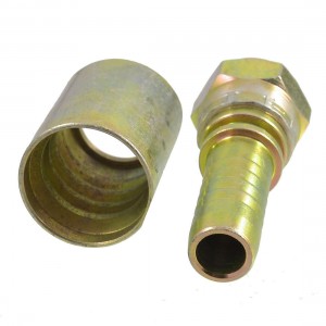 Hex Bushing 1/2" PT Female Threaded Cone Hose End Oil Pipe Connector