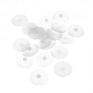 20 X White Plastic 26 x 1.5mm 1" x 0.06" Machinery Parts Wheel Gears