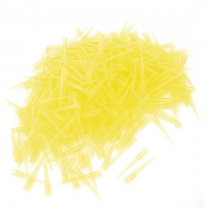 Clear Yellow Plastic Liquid Pipette Micropipette Tips 1-250ul 1000 Pcs