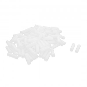 100Pcs 6x20mm PCB Test Flat End Fixture Parts Plate POM Stand Fixed Rod White