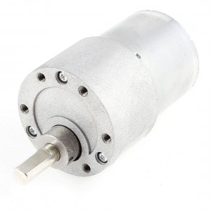 DC 12V 60RPM 6mm Diameter Shaft Cylinder Electric Geared Box Speed Reduce Motor