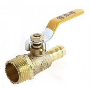 Pneumatic Fitting 20mm Male Thread to 12mm Hose Tail Connector Gas Ball Valve