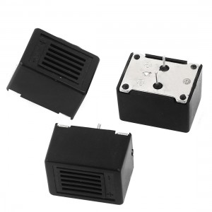 3 Pcs DC 3V 2 Pin Terminals Active Electronic Sound Buzzer 23mmx17mmx15mm Black