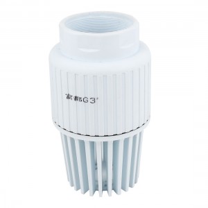 Fluid Machinary Replacing Part 3" Dia Thread White PVC Foot Bottom Valve