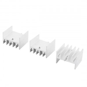 3pcs 23x16x20mm Screw Mount Aluminium Heatsink Cooling Fin + Needle