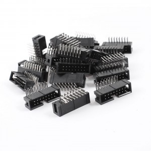 25pcs DC3 16PL 2x8 Pins 2 54mm Pitch Right Angle Connector Pin IDC Box Headers
