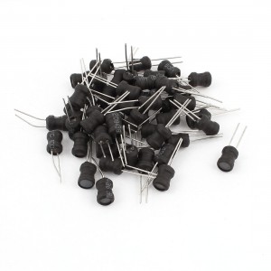 50PCS Electric Component 182K 1.8mH 350mA 6x8mm 10% Radial Inductors