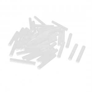 50Pcs 6x40mm PCB Test Flat End Fixture Parts Plate POM Stand Fixed Rod White