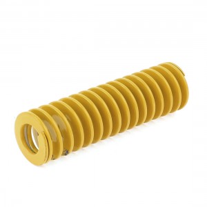 22x12x75mm Spiral Chromium Alloy Steel Stamping Compression Die Spring Yellow