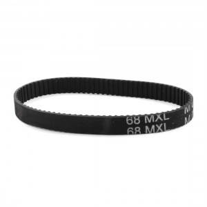 MXL-68 85 Teeth 025 6.4mm Width Black Rubber Cogged Industrial Timing Belt