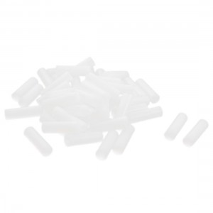 50Pcs 6x20mm PCB Test Flat End Fixture Parts Plate POM Stand Fixed Rod White