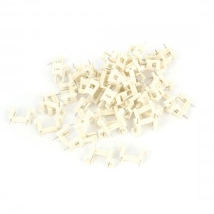 50pcs Plastic Shell DIP Type 5mm x 20mm Fuse Tube Holders White