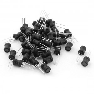 50 Pcs 2.7mH 300MA 6x8mm Power Plug-in Inducers Magnetic Core Inductors