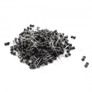200PCS 10mH 60mA 10% 4x6mm Radial Leaded Magnetic Core Inductors Black
