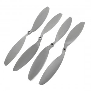 2 Pairs 1238 12*3.8" Gray Carbon Fiber CW/CCW Propeller Prop for Quadcopter