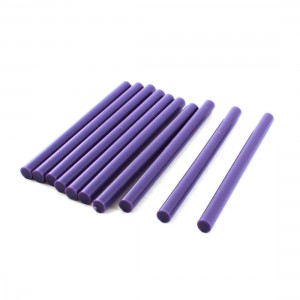 10 Pcs Purple Hot Melt Glue Gun Adhesive Sticks 7mm x 100mm for Arts Crafting