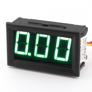 LED Display DC 4.5-30V 3 Green Digit Current Measuring Voltage Meter Voltmeter