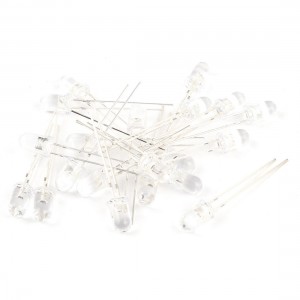 20 Pcs Clear 5mm Round Head Photodiode Photosensitive Light Sensitive Diodes