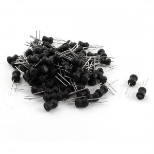 100Pcs 470uH 350mA 10% Tolerance Radial Coil Choke Inductor 6mm x 8mm