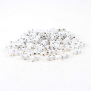 150 Pcs 3-Pin 3.5mm Female Headphone Stereo Socket Jack Adapter White