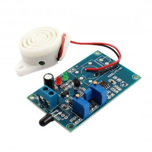 DC 24V Flame Detection Infrared Receiver Delay Alarm Module + Piezo Buzzer