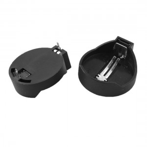 2 Pcs Coin Button Cell Battery Holder Socket 2Pin for CR/LIR2032 2025