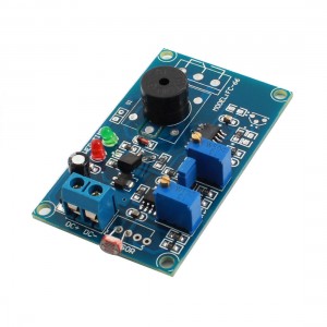 DC12V 2-LED Lamp 20s Photovaristor Time Delay Alarm Buzzer PCB Board Module