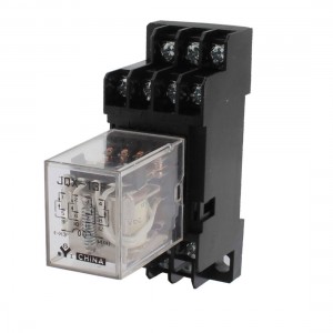 JQX-13F DC 12V Coil Voltage 8 Pins Socket Base Power Relay