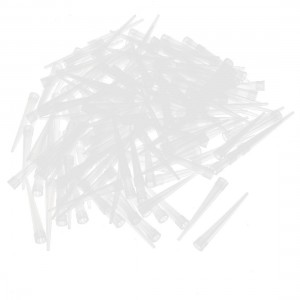 1000 Pcs Clear White Plastic Pipet Tips for Pipettor Pipette 250ul