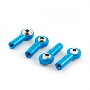 4Pcs Blue Metal Rod End Spherical Brass Ball Joints 3x6x26mm for RC Car
