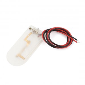 Clear Plastic 2 Lead Cables 2 x 2032 Button Cell Batteries Box Case