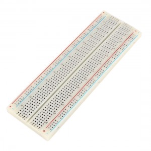White Solderless Prototype 830 Tie Points Breadboard 165x55mm for Arduino