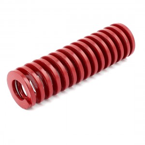 Red Medium Load Press Flat Coil Compression Die Spring 30mm x 15mm x 100mm