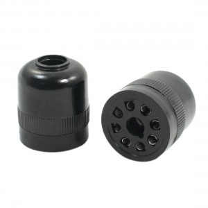 2Pcs US-08 AC 300V 7A 8 Pins Black Plastic Relay Socket for AH3-3 Timer