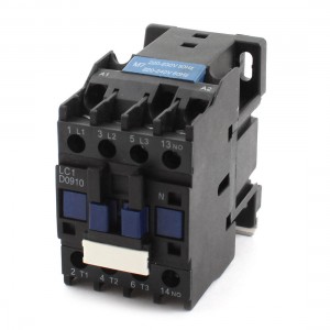 AC220-240V Coil 35mm DIN Rail Mounting 3 Poles 1NO Electric Power Contactor