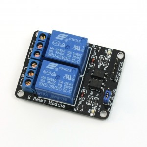 5V DC Coil Rectangle PCB Board 2 Channel Relay Shield Module for Arduino