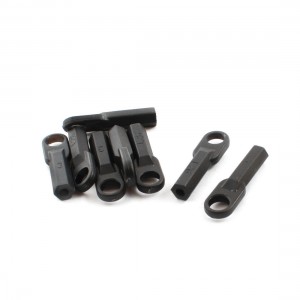 8Pcs RC Model Helicopter Spare Parts Push Rod End Link 2.3x26mm Black