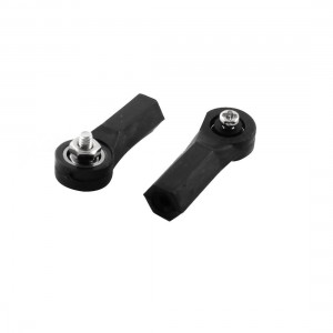 2Pcs RC Plane Spare Parts Push Rod End Bearing Link 2x5.5x22mm Black