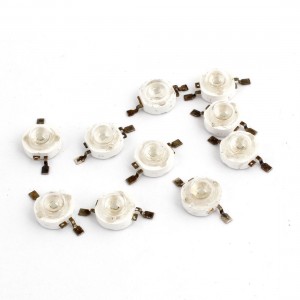 10 Pcs 2 Pin SMD 1W 3.6V Blue Lightcolor LED Light Emitter Bulb