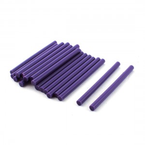 20 Pcs Purple Hot Melt Glue Gun Adhesive Sticks 7mm x 100mm for Crafting Models