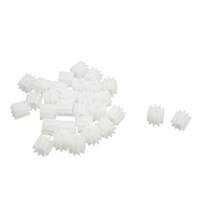 30 Pcs 5.5mm x 2mm 9-Teeth Single Steering Plastic Gear Pinion for RC Model