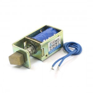 DC 24V 15N 10mm Open Frame Spring Load Pull Door Lock Solenoid Electromagnet