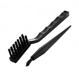 2PCS Black Plastic Grip Conductive Ground ESD Anti Static Brush Kit